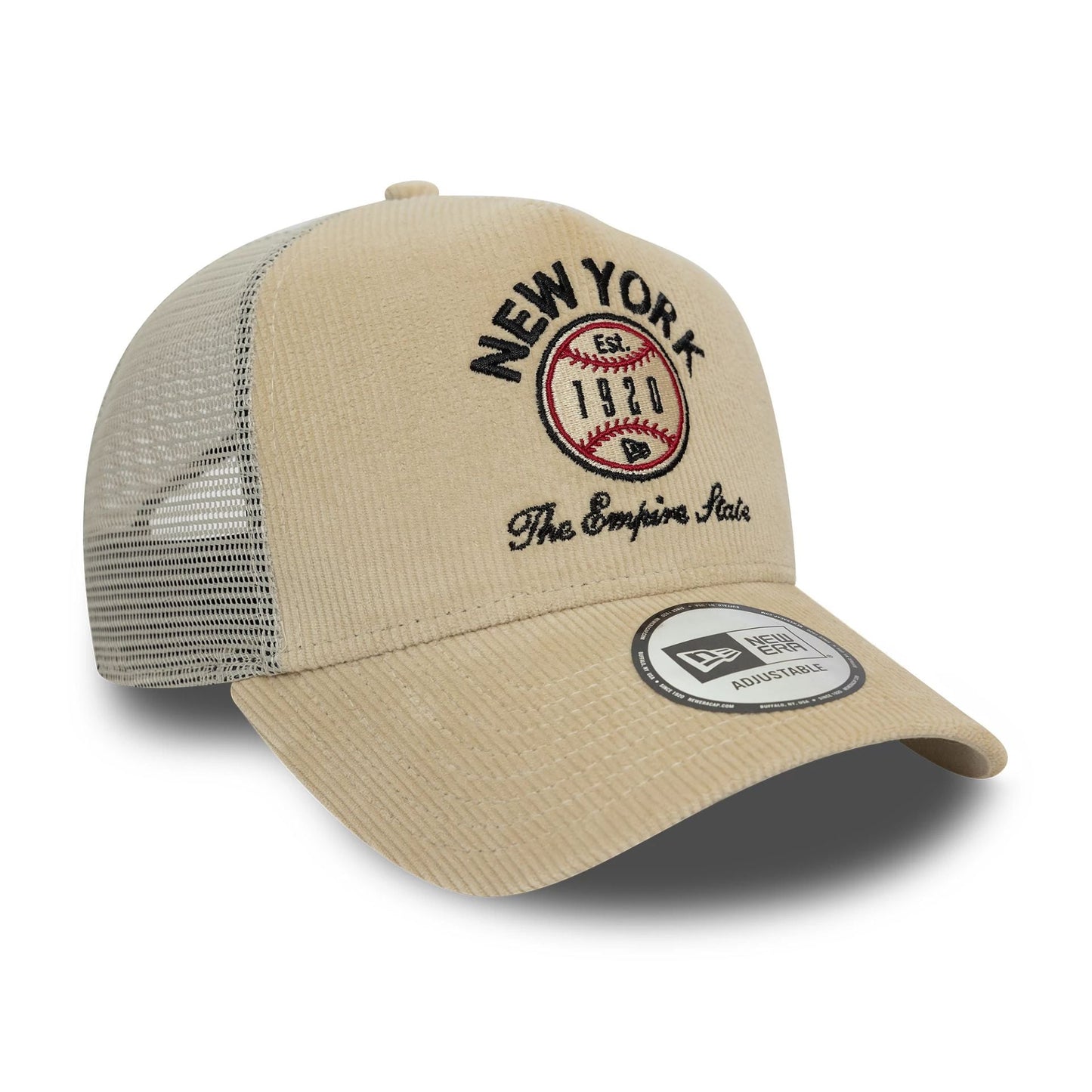 New Era A-Frame Trucker Cap New York Graphic Cord