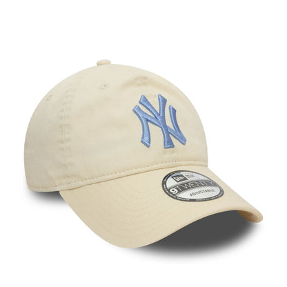 New Era 9TWENTY Cap Neutral Washed New York Yankees beige