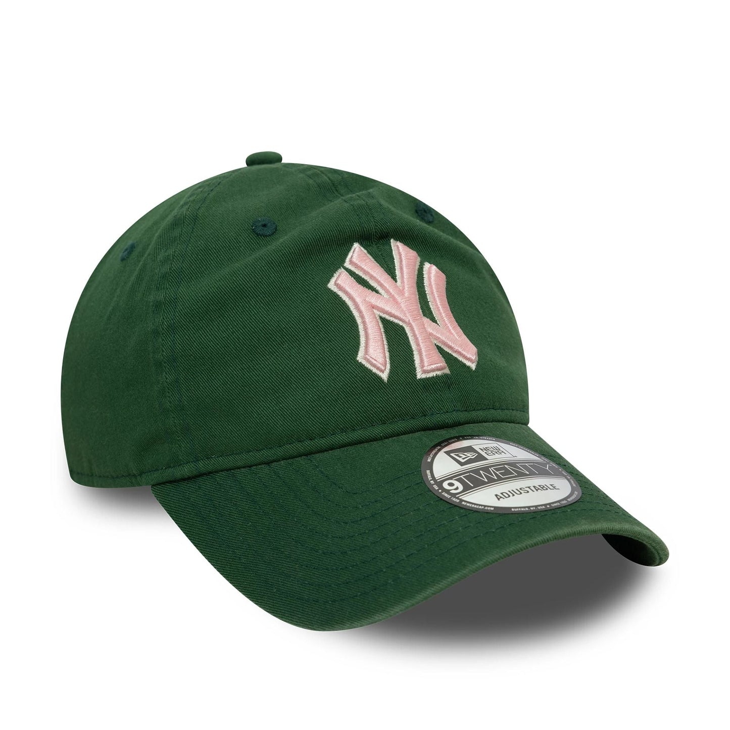 New Era 9TWENTY Cap Washed Outline New York Yankees dark green