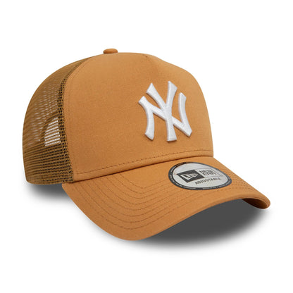 New Era 9FORTY A-Frame Trucker Cap New York Yankees League Essential orange