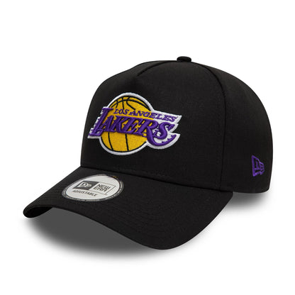 New Era 9FORTY A-Frame Cap NBA Patch LA Lakers black