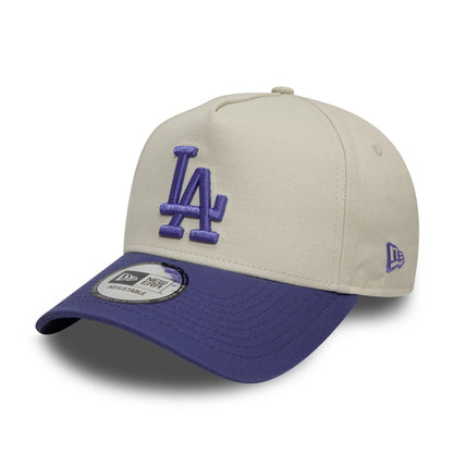 New Era 9FORTY A-Frame Cap LA Dodgers World Series Patch cream