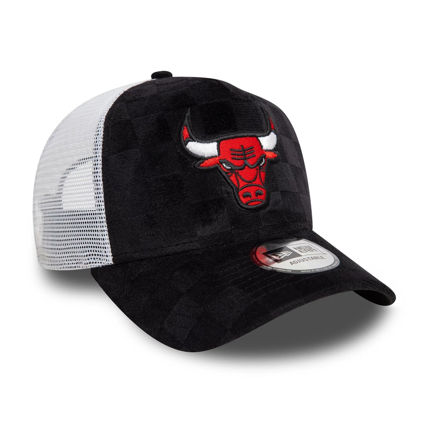 New Era 9FORTY A-Frame Trucker Cap Tonal Check Chicago Bulls black