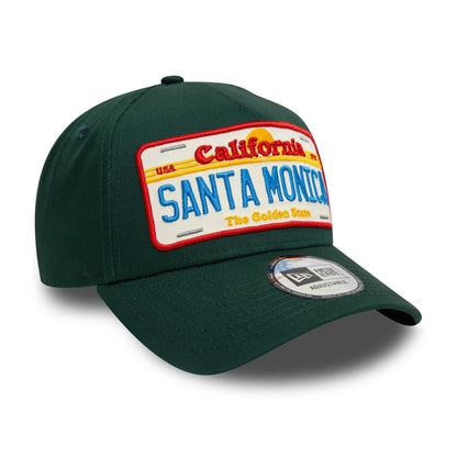 New Era 9FORTY A-Frame Cap Santa Monica License Plate darkgreen