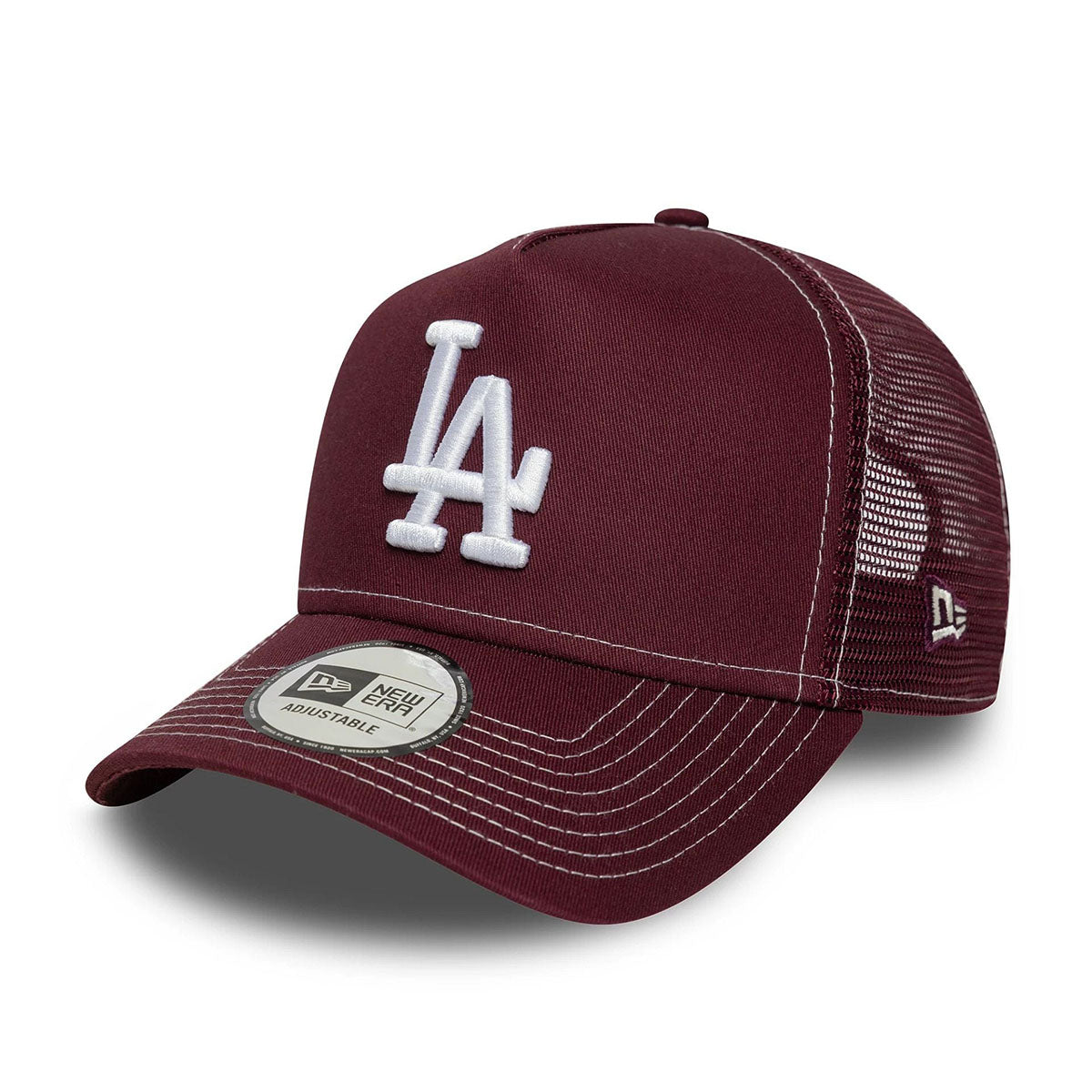 New Era 9FORTY E-Frame Trucker Cap LA Dodgers MLB dark red