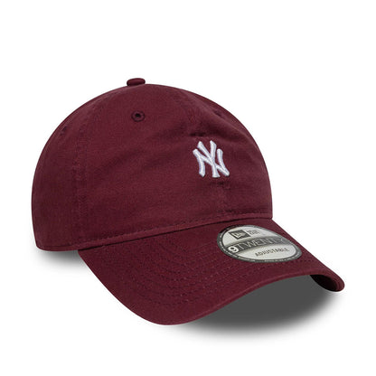 New Era 9TWENTY Cap New York Yankees MLB Mini Logo dark red