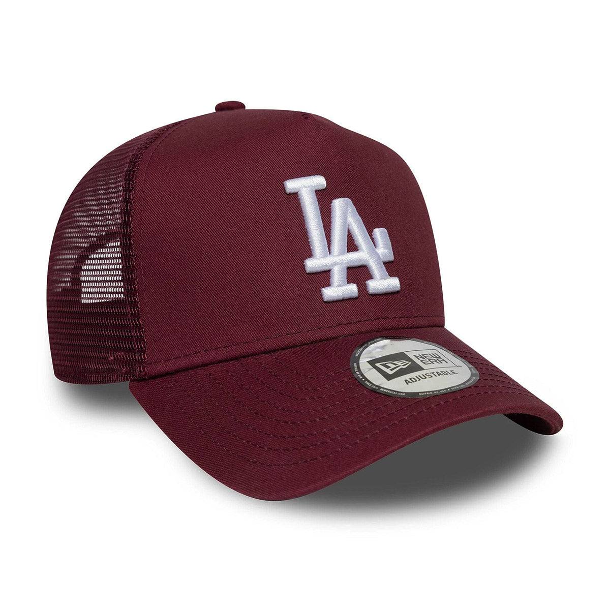 New Era 9FORTY E-Frame Trucker Cap LA Dodgers MLB League Essential dark red