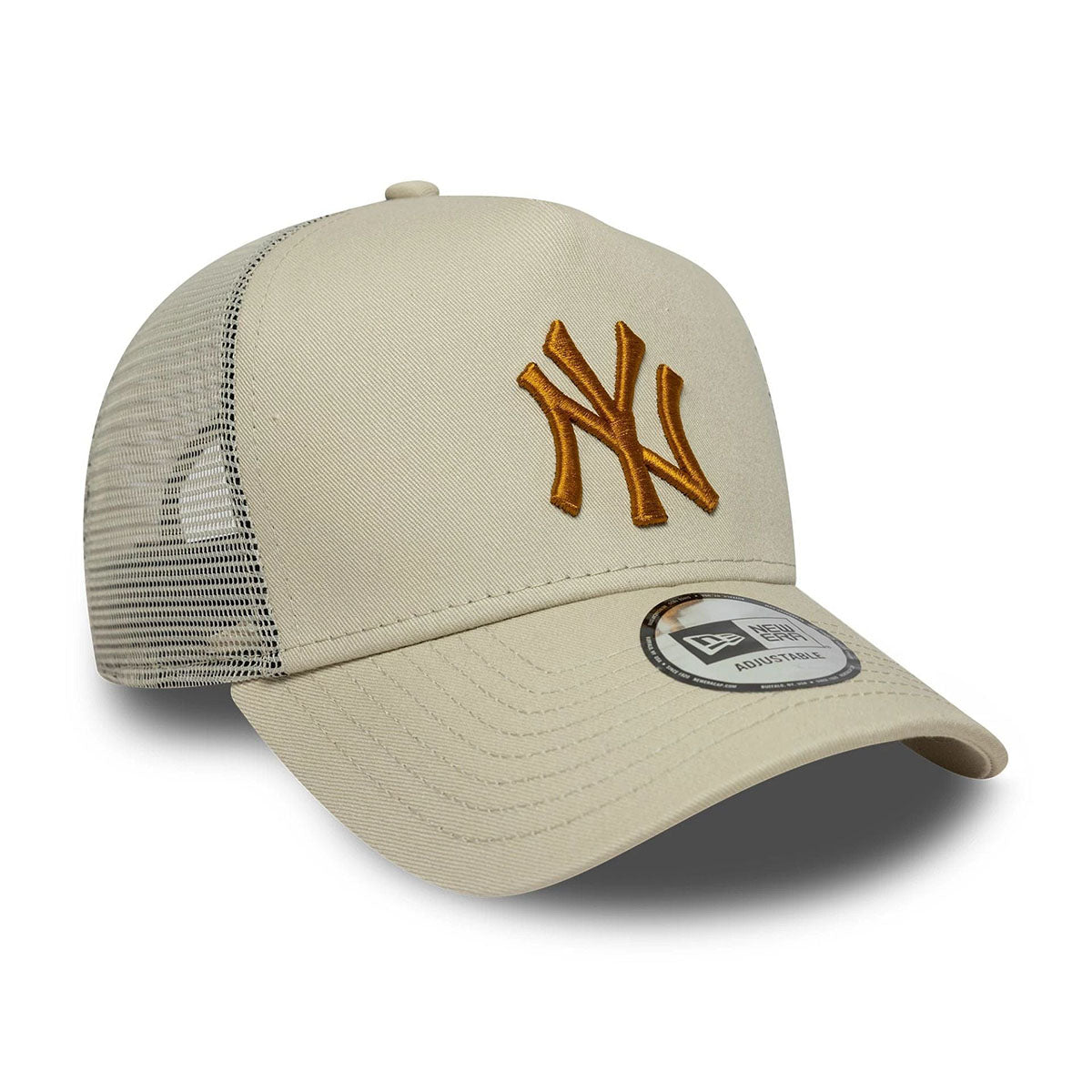 New Era 9FORTY A-Frame Trucker Cap New York Yankees MLB Essential beige