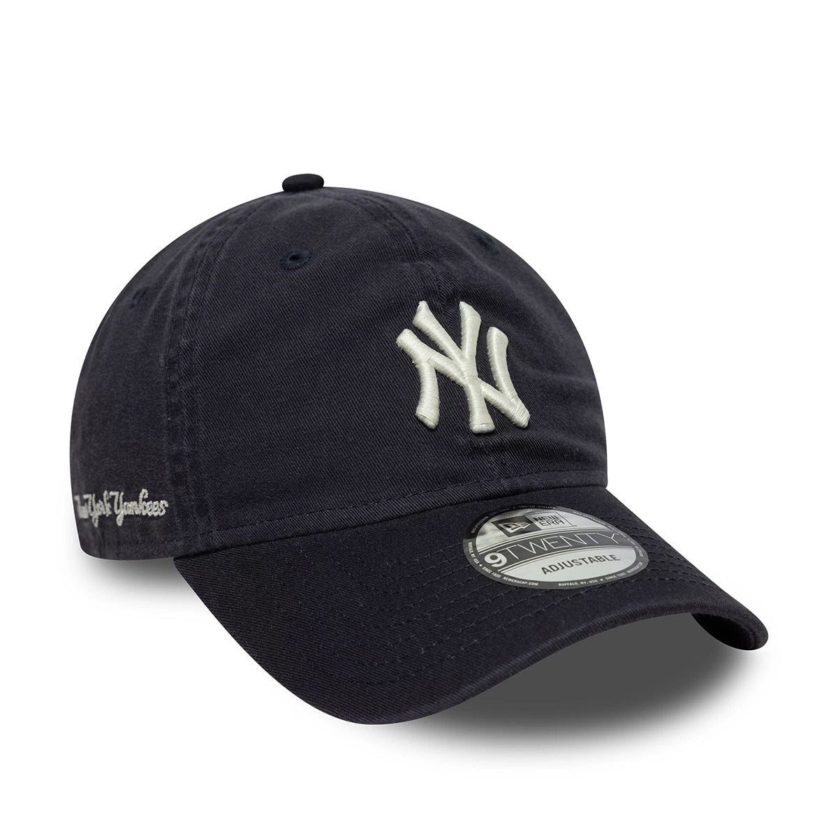 New Era 9TWENTY Cap New York Yankees MLB Washed Script navy