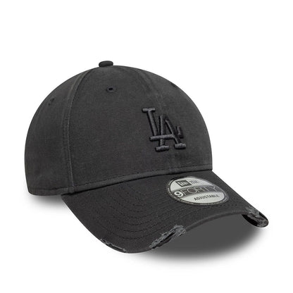 New Era 9FORTY Cap Los Angeles Dodgers MLB Washed Distressed charcoal