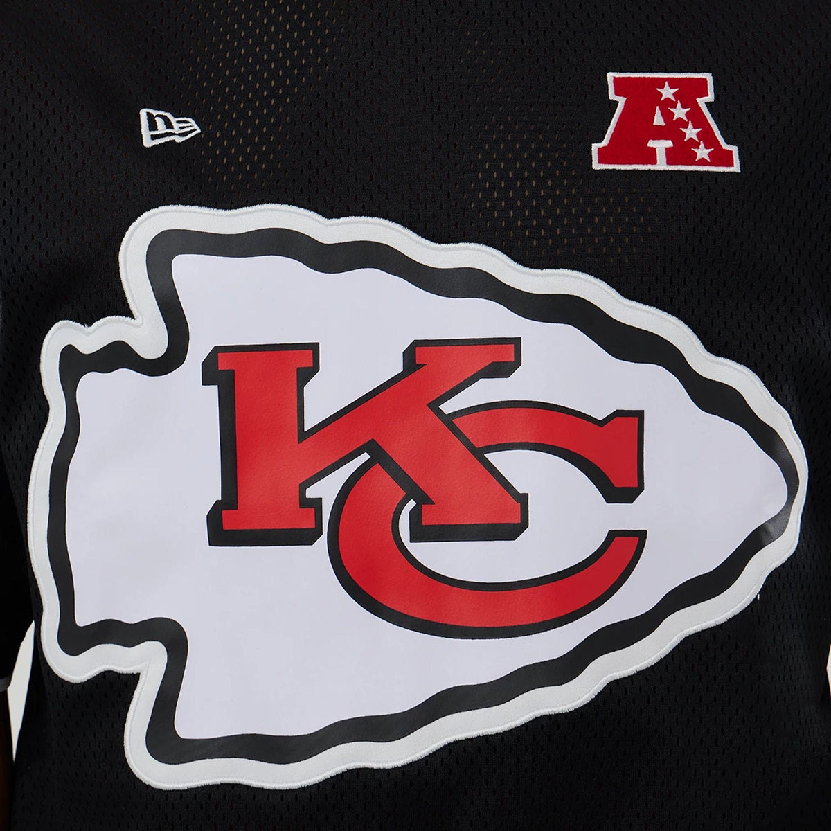 New Era Herren T-Shirt Mesh Oversized NFL Kansas City Chiefs black