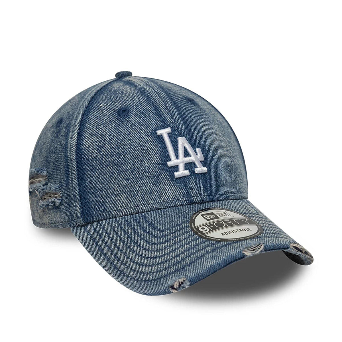 New Era 9FORTY Cap Los Angeles Dodgers MLB Acid Wash Denim pastel blue