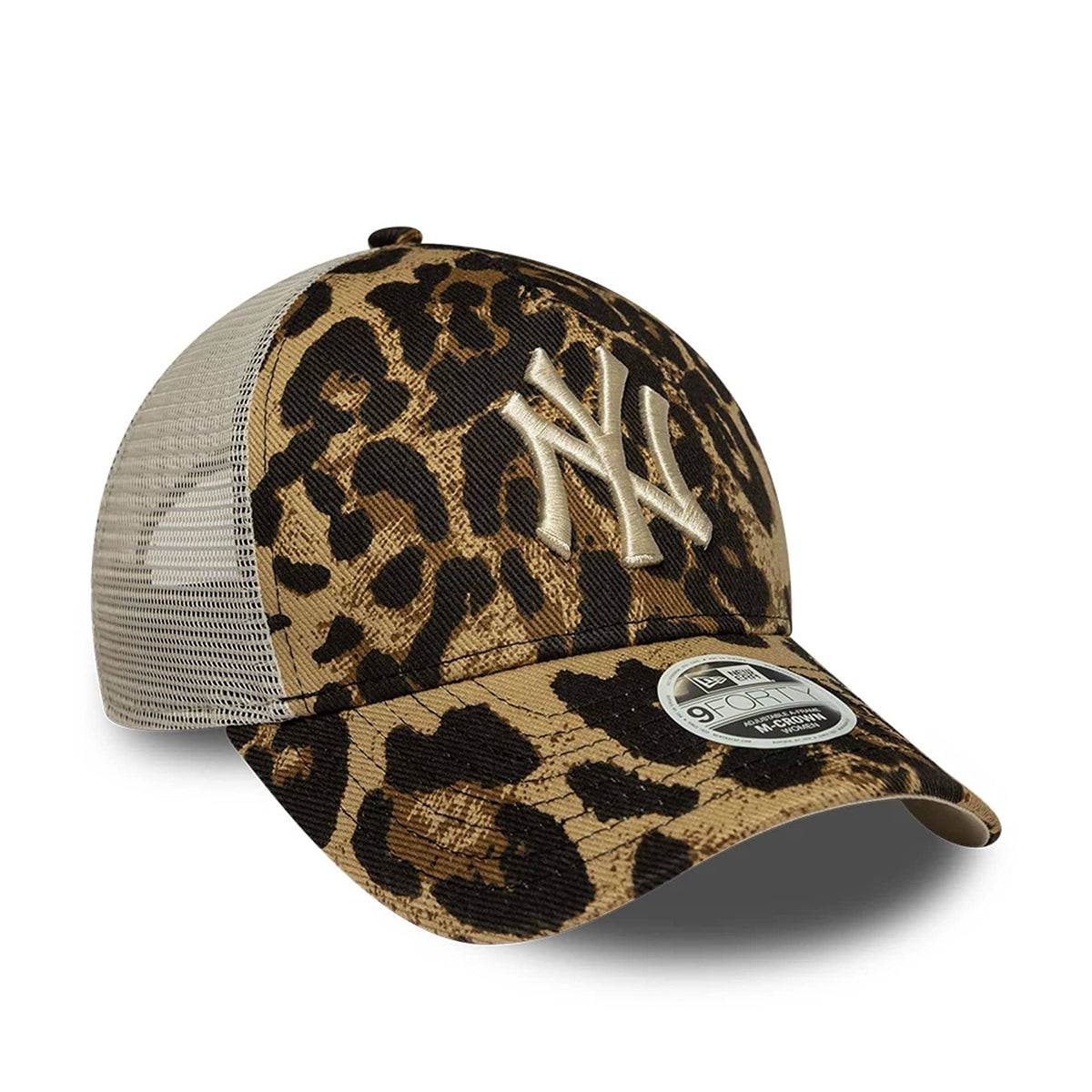 New Era 9FORTY Damen Trucker Cap New York Yankees MLB Leopard dark grey