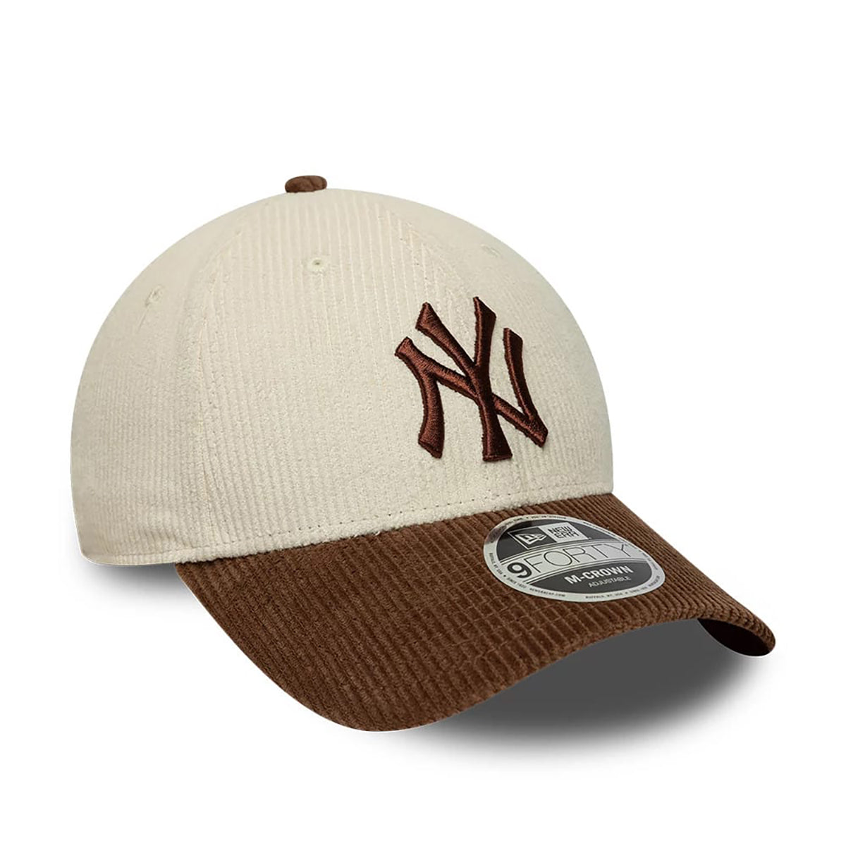New Era 9FORTY Cap MLB New York Yankees Cord light beige/brown