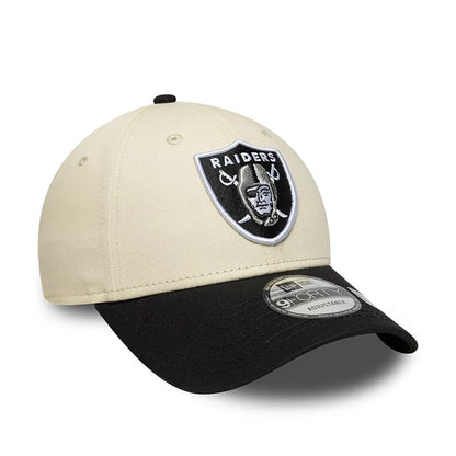 New Era 9FORTY Cap NFL Las Vegas Raiders light beige/black