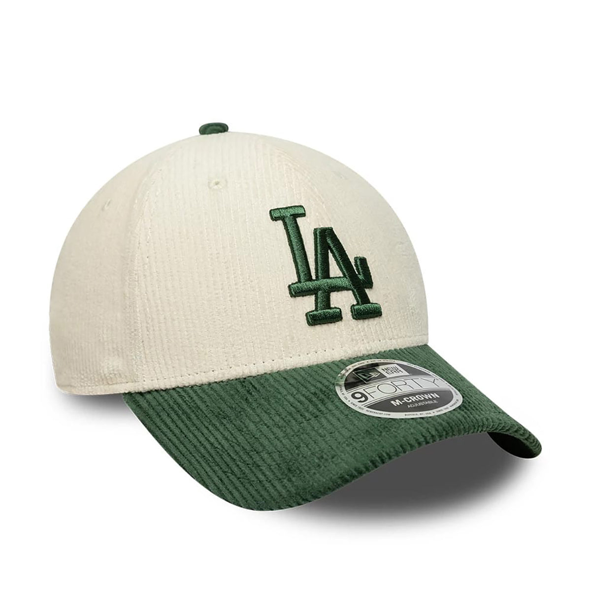 New Era 9FORTY Cap MLB Los Angeles Dodgers Cord cream/green