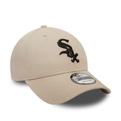 New Era 9FORTY Cap Chicago White Sox League Essential creme/black