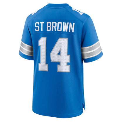 Nike Game Jersey Detroit Lions St. Brown 14 blue