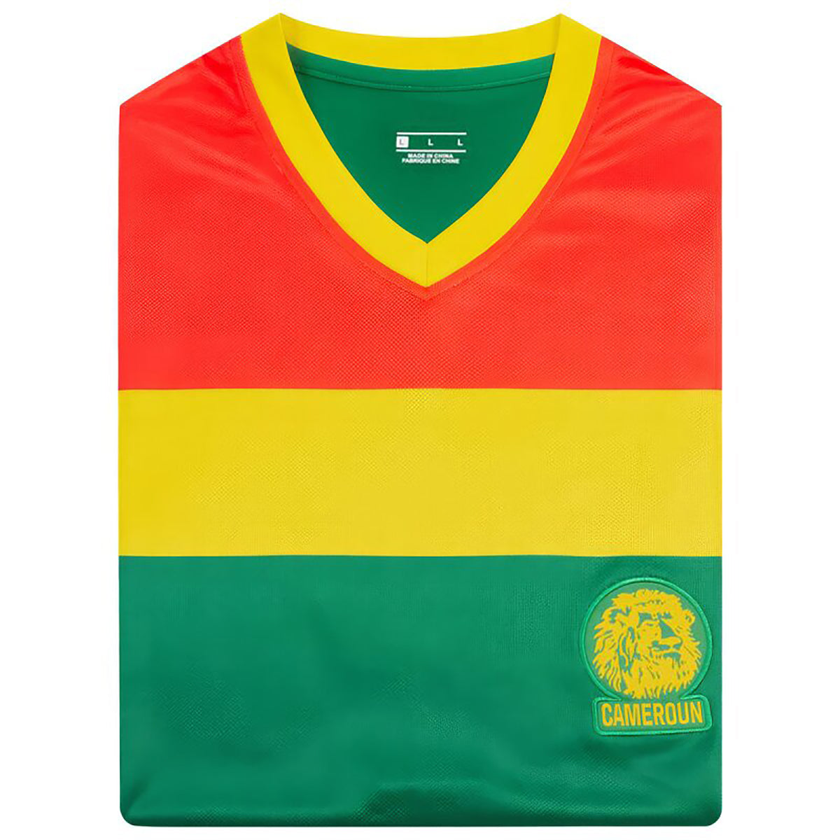 JELEX Herren Kamerun Trikot Retro History red/yellow/green