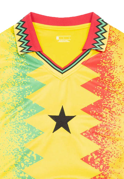 JELEX Herren Ghana Trikot Retro History yellow