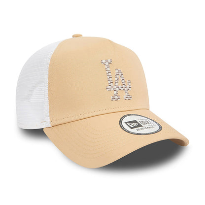 New Era Trucker Cap LA Dodgers Seasonal Infill beige