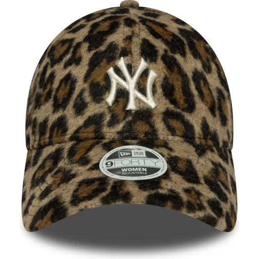 New Era 9FORTY Women Cap New York Yankees Cosy Animal brown