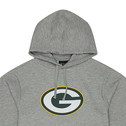 New Era Herren Hoodie NFL Green Bay Packers Logo grau