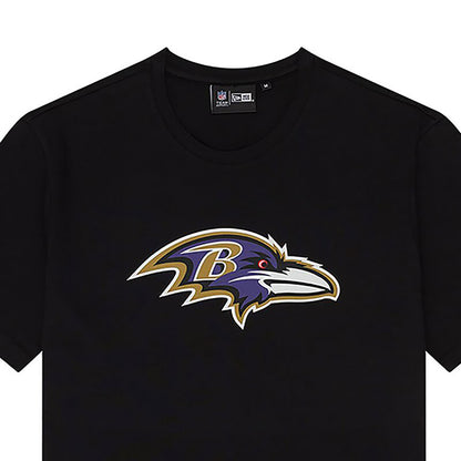 New Era Herren T-Shirt NFL Baltimore Ravens Logo schwarz