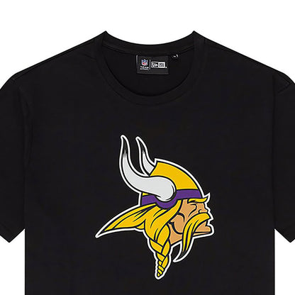 New Era Herren T-Shirt NFL Minnesota Vikings Logo schwarz
