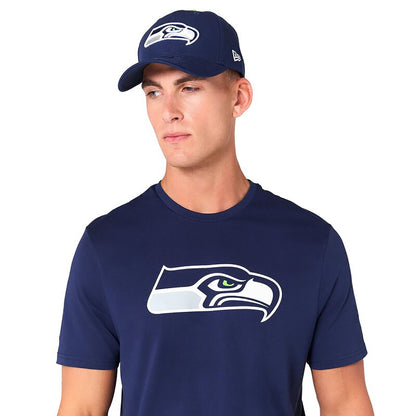 New Era Herren T-Shirt NFL Seattle Seahawks Logo navy