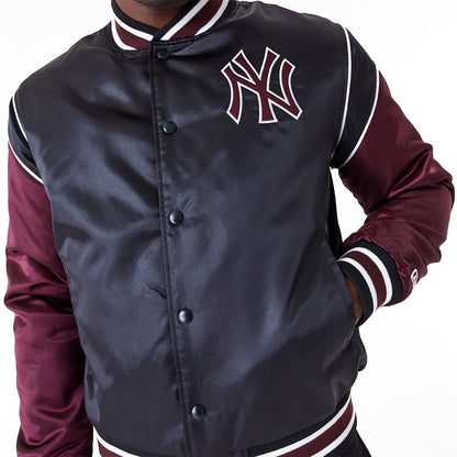New Era Herren Varsity College Jacke New York Yankees black/maroon