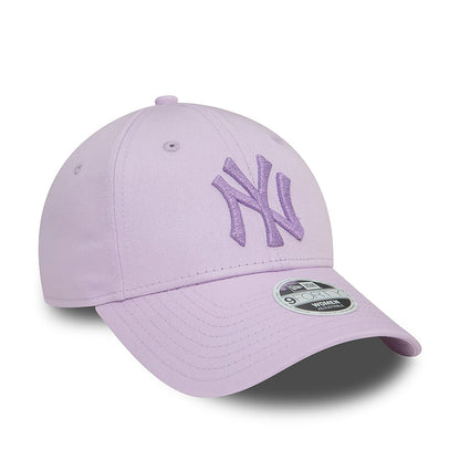 New Era 9FORTY Women Cap New York Yankees MLB Metallic Logo violett