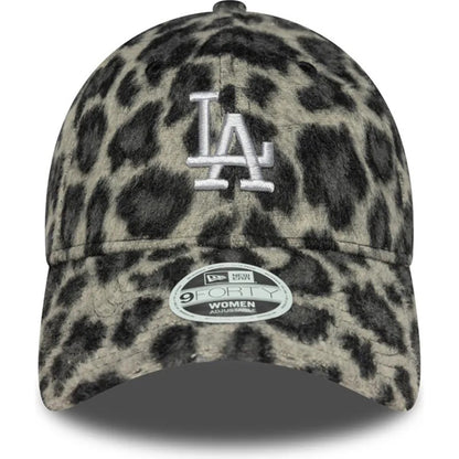 New Era 9FORTY Women Cap LA Dodgers Cosy Animal dark green/black