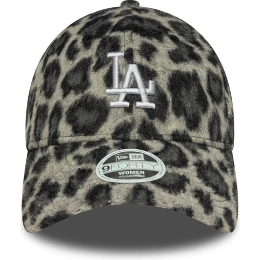 New Era 9FORTY Women Cap LA Dodgers Cosy Animal dark green/black