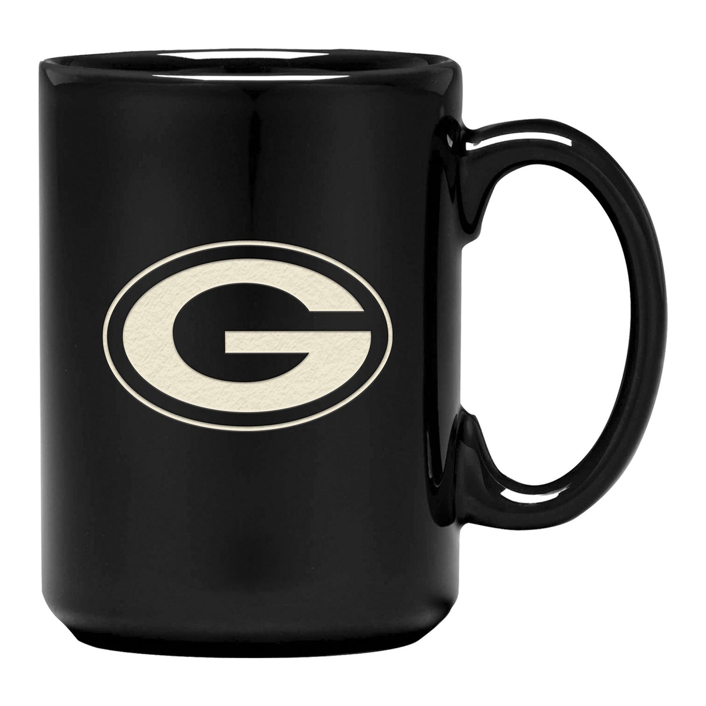 Green Bay Packers Laser Etched Sand Curved Tasse schwarz