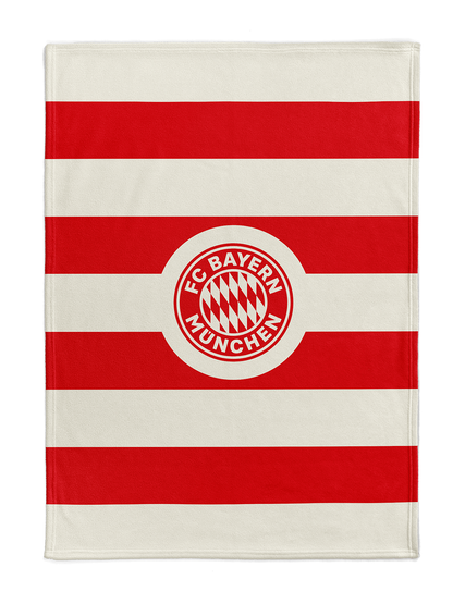 FC Bayern München Kuschelfleecedecke rot/weiß 200 x 150 cm