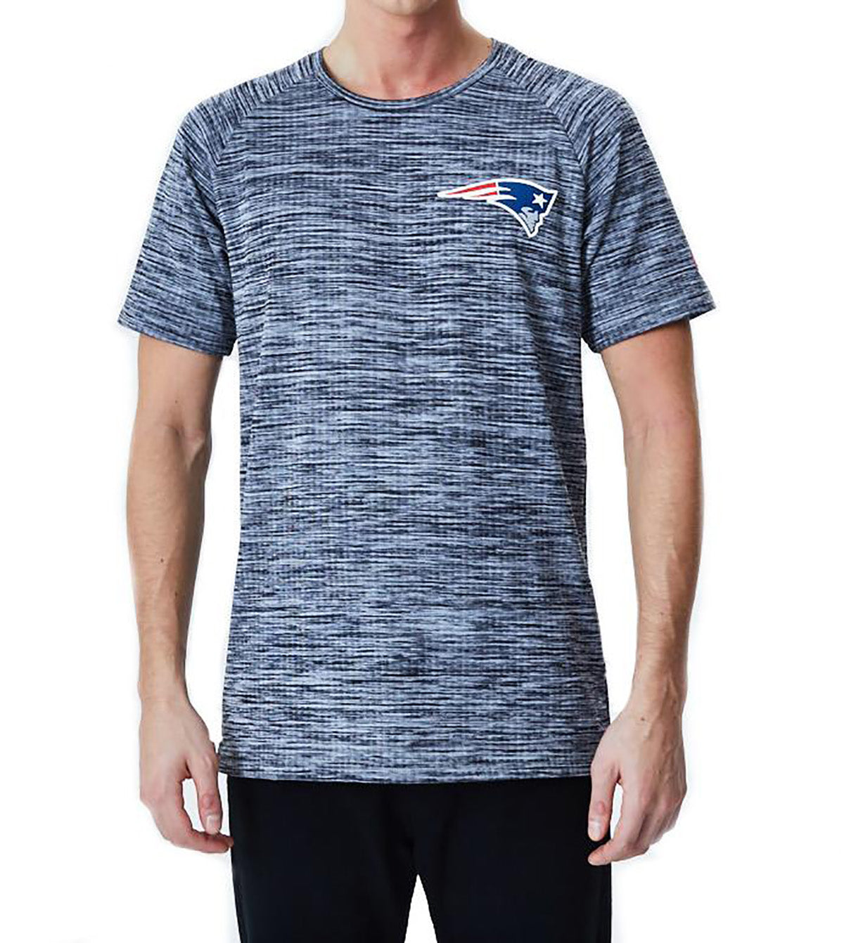 New Era Herren T-Shirt Engineered Raglan New England Patriots grey