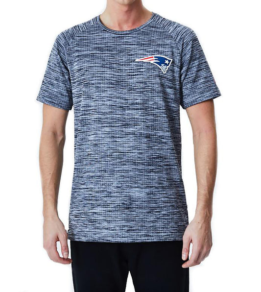New Era Herren T-Shirt Engineered Raglan New England Patriots grey