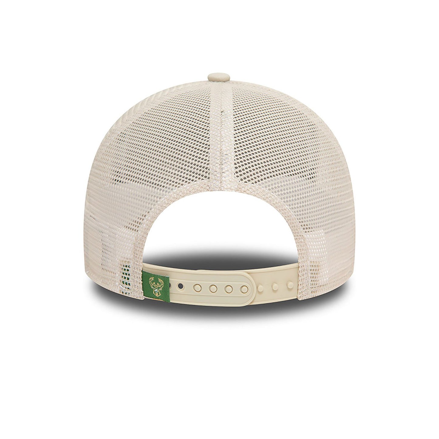 New Era Trucker Cap Milwaukee Bucks NBA Team Logo beige