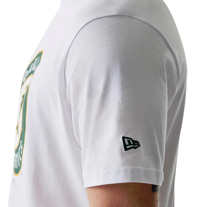 New Era Herren T-Shirt MLB Oakland Athletics white