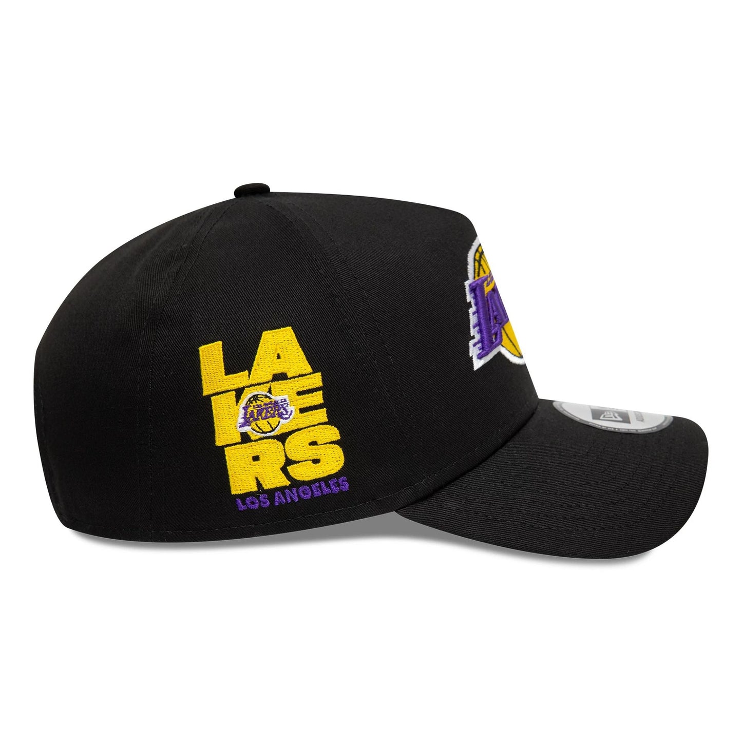 New Era 9FORTY A-Frame Cap NBA Patch LA Lakers black