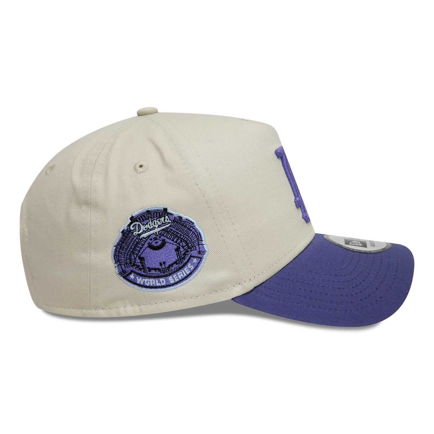 New Era 9FORTY A-Frame Cap LA Dodgers World Series Patch cream