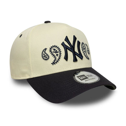New Era 9FORTY E-Frame Cap New York Yankees Paisley MLB white