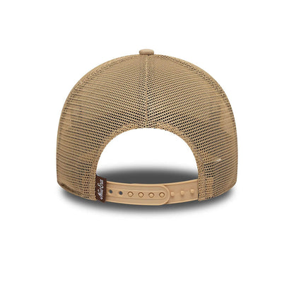 New Era 9FORTY A-Frame Trucker Cap Canvas Distressed beige
