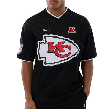 New Era Herren T-Shirt Mesh Oversized NFL Kansas City Chiefs black