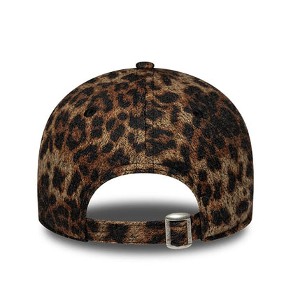 New Era 9FORTY Damen Cap MLB NY Yankees Cosy Leopard brown