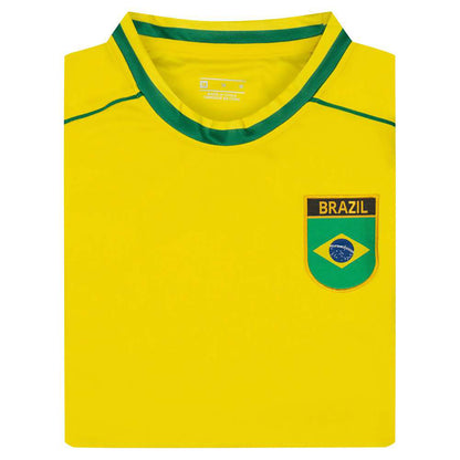 JELEX Herren Brasilien Trikot Retro History yellow