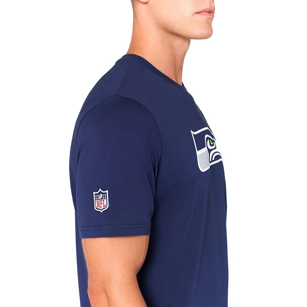 New Era Herren T-Shirt NFL Seattle Seahawks Logo navy