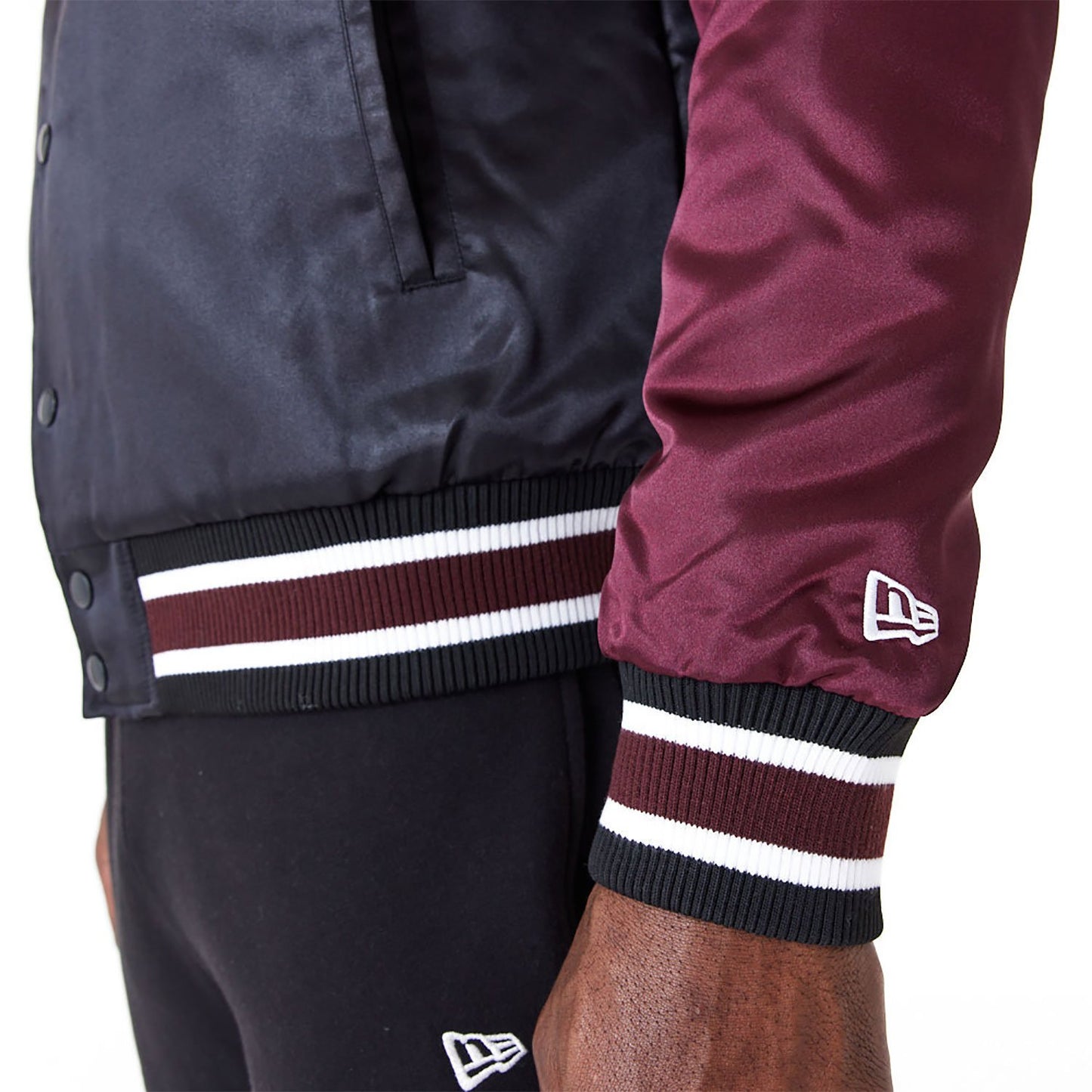 New Era Herren Varsity College Jacke New York Yankees black/maroon
