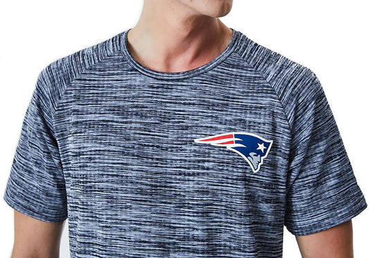 New Era Herren T-Shirt Engineered Raglan New England Patriots grey